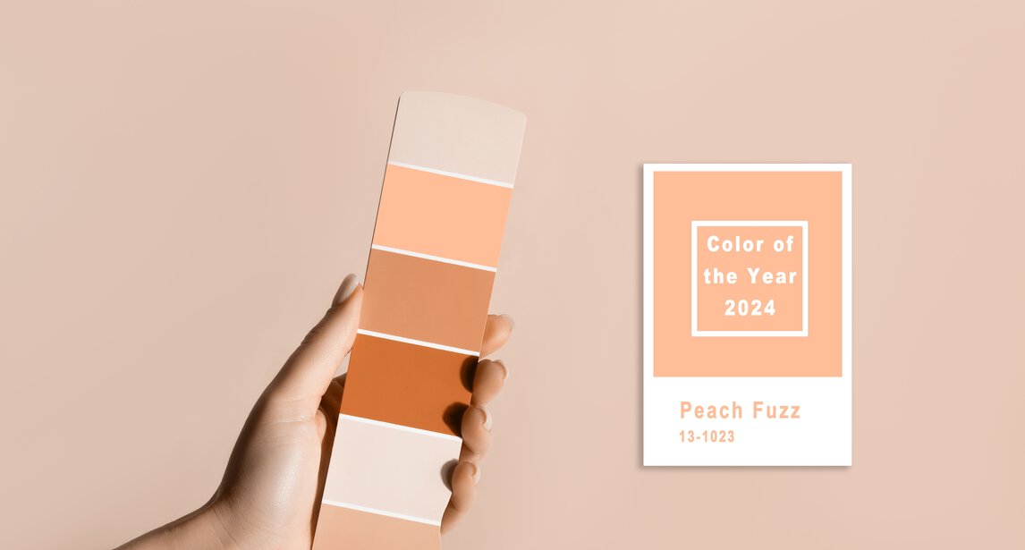 Trendige Farbpalette - Peach Fuzz  | © shutterstock - Alim Yakubov