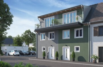 Neubauprojekt BW 21 in Traunstein - baufälliges Stadthaus macht Platz für zwei moderne Reihenhäuser