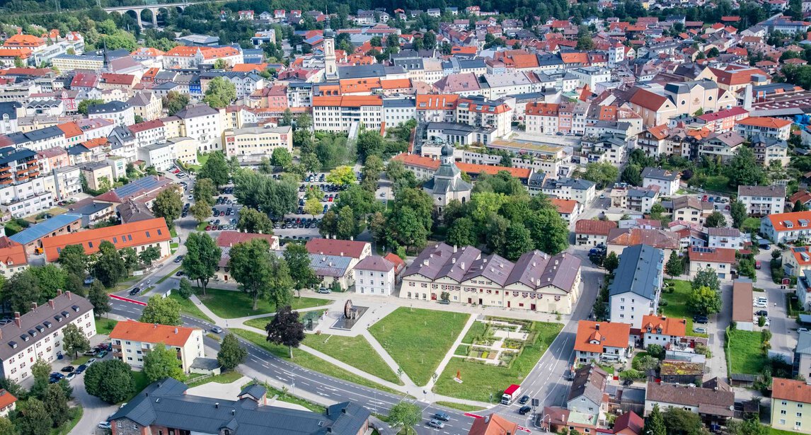 Neubauprojekt Mehrfamilienhaus Traunstein Saline I HausBauHaus Immobilien | © Stadt Traunstein - Tanja Ghirardini