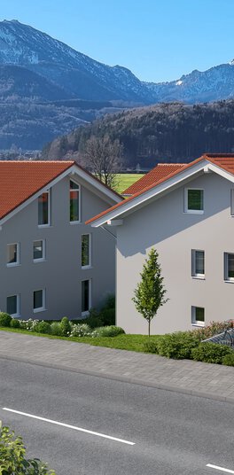 Neubauprojekt mit Hochfellnblick | Immobilien HausBauHaus | Bergen  | © HausBauHaus GmbH