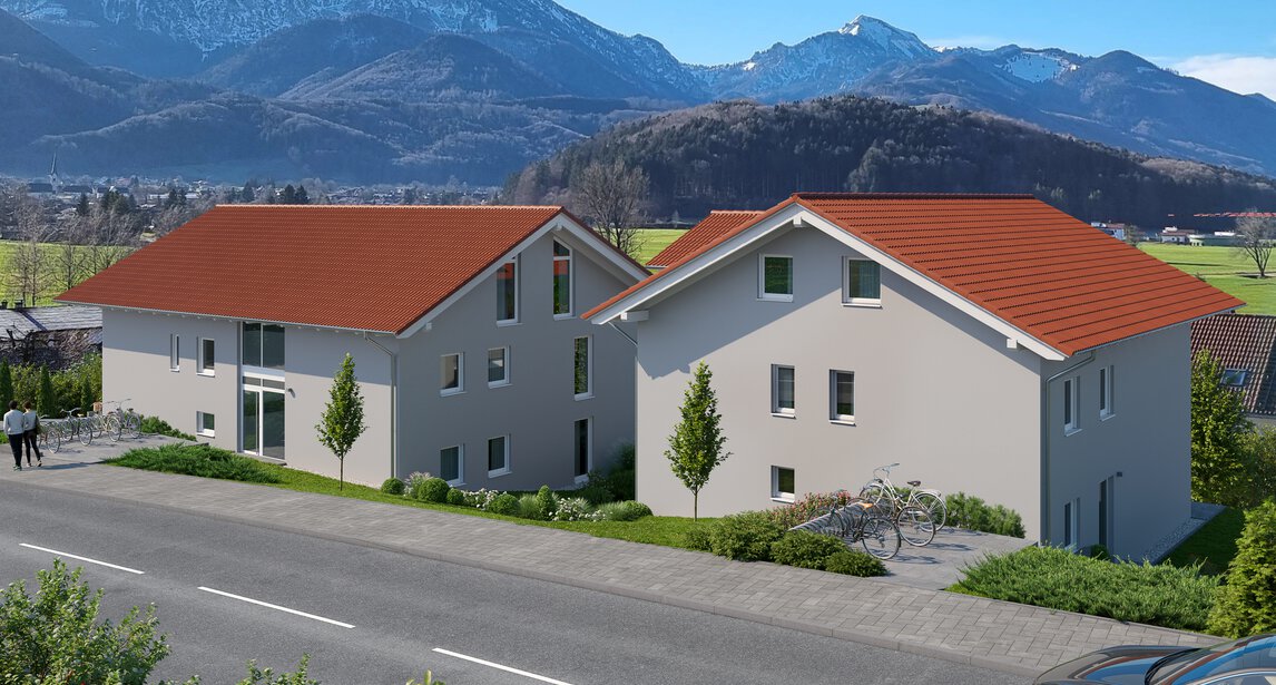 Neubauprojekt mit Hochfellnblick | Immobilien HausBauHaus | Bergen  | © HausBauHaus GmbH