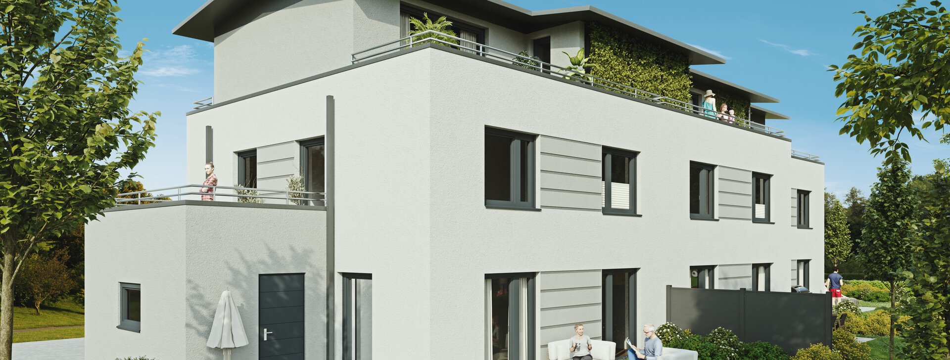 Neubauprojekt Traunstein | K5 | Reihenhaus in Traunstein | © HausBauHaus GmbH