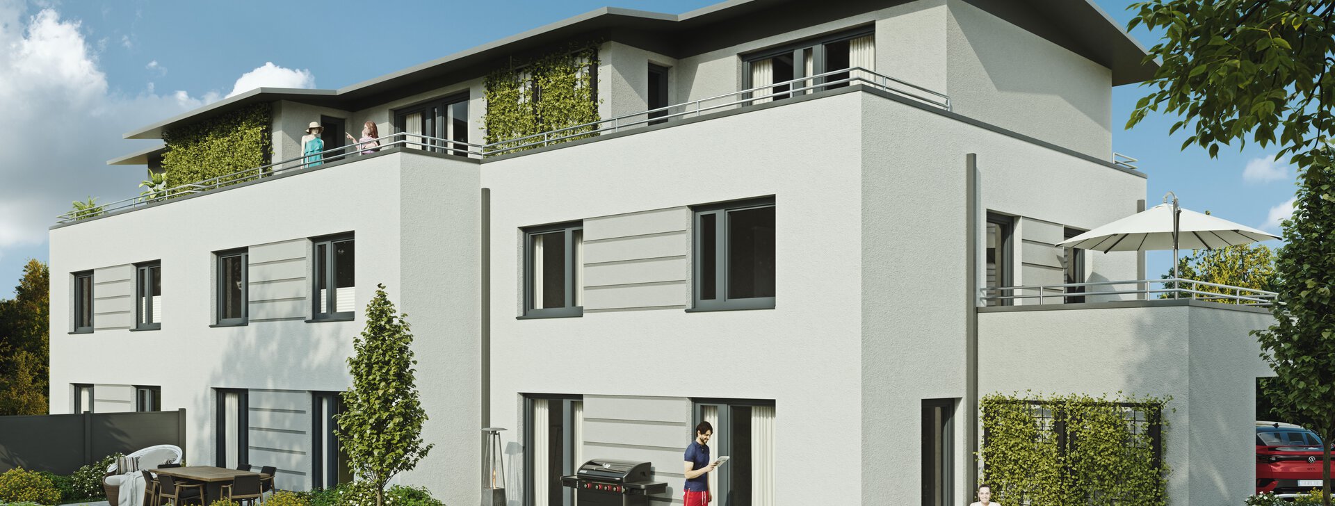 Neubauprojekt Traunstein | K5 | Reihenhaus in Traunstein | © HausBauHaus GmbH