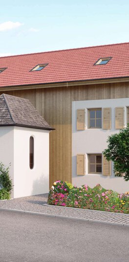 Neubauprojekt Mehrfamilienhaus Marquartstein Holzbau I HausBauHaus Immobilien | © HausBauHaus Immobilien
