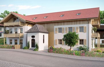 Neubauprojekt Mehrfamilienhaus Marquartstein Holzbau I HausBauHaus Immobilien | © HausBauHaus Immobilien