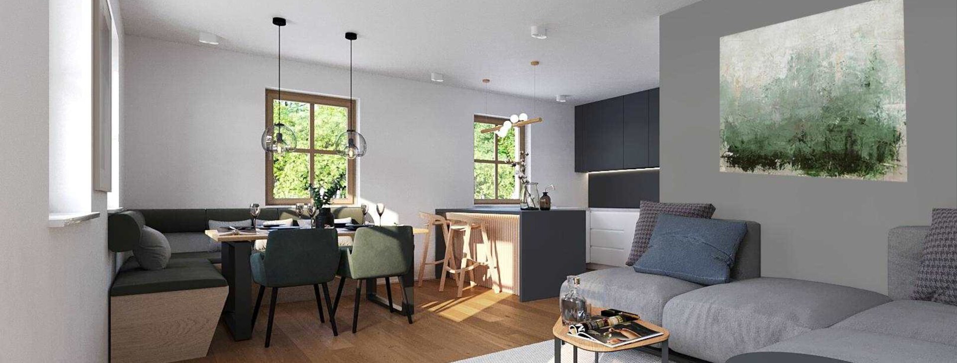 Neubauprojekt Mehrfamilienhaus Marquartstein Holzbau I HausBauHaus Immobilien | © HausBauHaus Immobilien