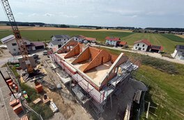 leitner feld, emertsham, bauvorhaben, baufortschritt, tacherting, hausbauhaus, immobilien, neubau | © HausBauHaus GmbH