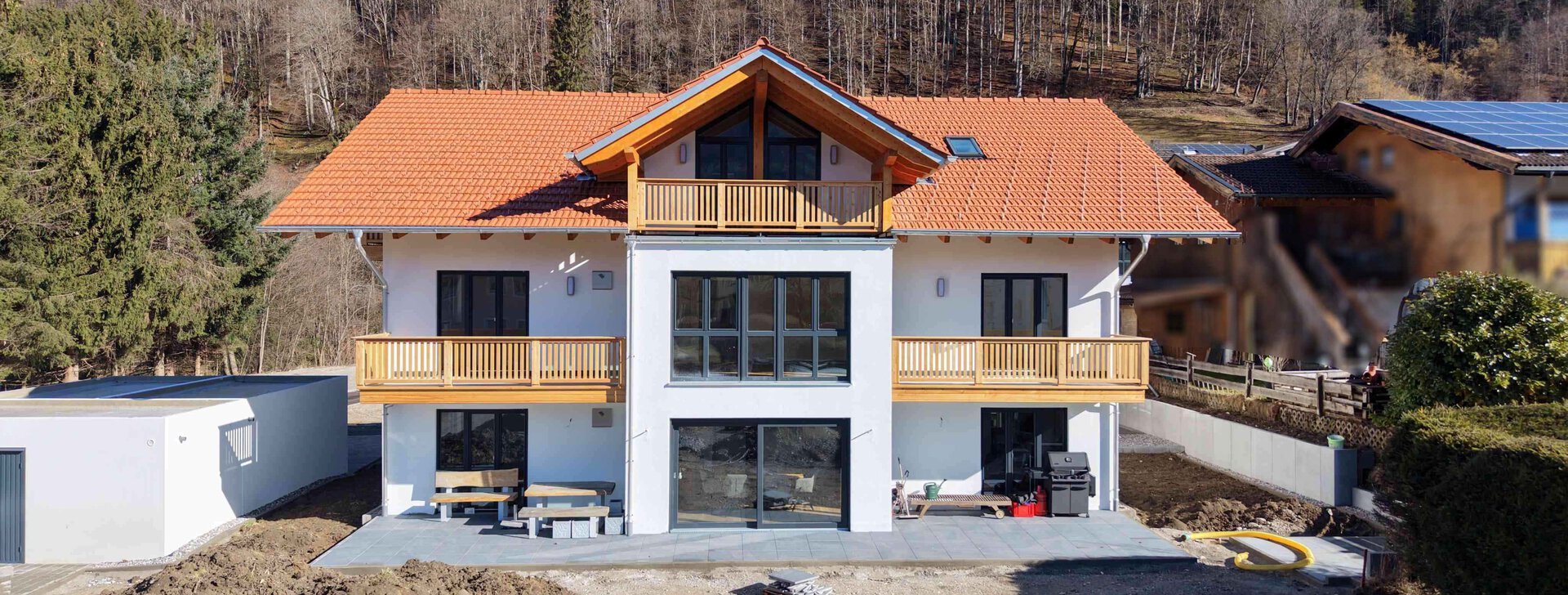 Neubauprojekt, Obergeschoss, Dachgeschoss, Bauträgervertrieb, Chiemgau, Ruperti | © HausBauHaus Immobilien GmbH