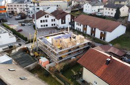 Neubauprojekt Mehrfamilienhaus Traunstein Holzbau I HausBauHaus Immobilien | © HausBauHaus Immobilien