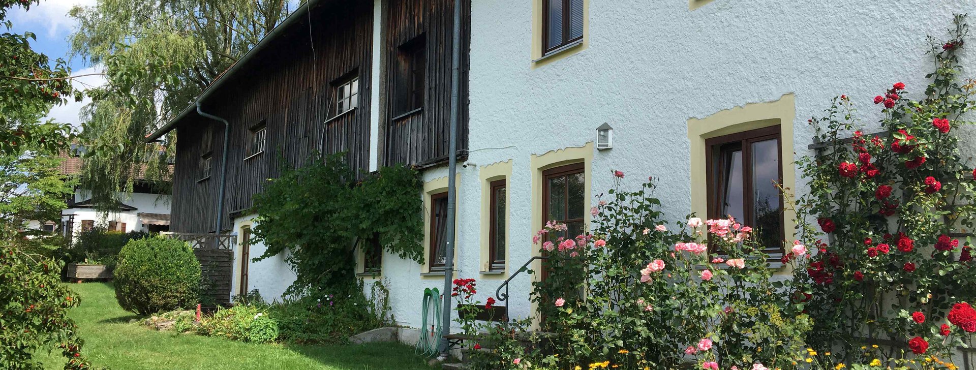 Bäuerliches Anwesen, Immobilie kaufen, Trostberg, Bergblick | © HausBauHaus GmbH 