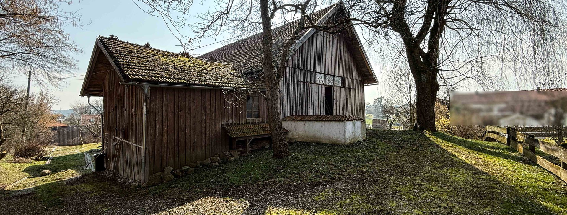 Bäuerliches Anwesen, Immobilie kaufen, Trostberg, Bergblick | © HausBauHaus GmbH 