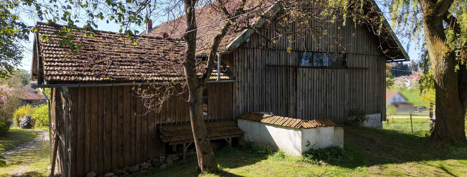 Bäuerliches Anwesen, Immobilie kaufen, Trostberg, Bergblick | © HausBauHaus GmbH 