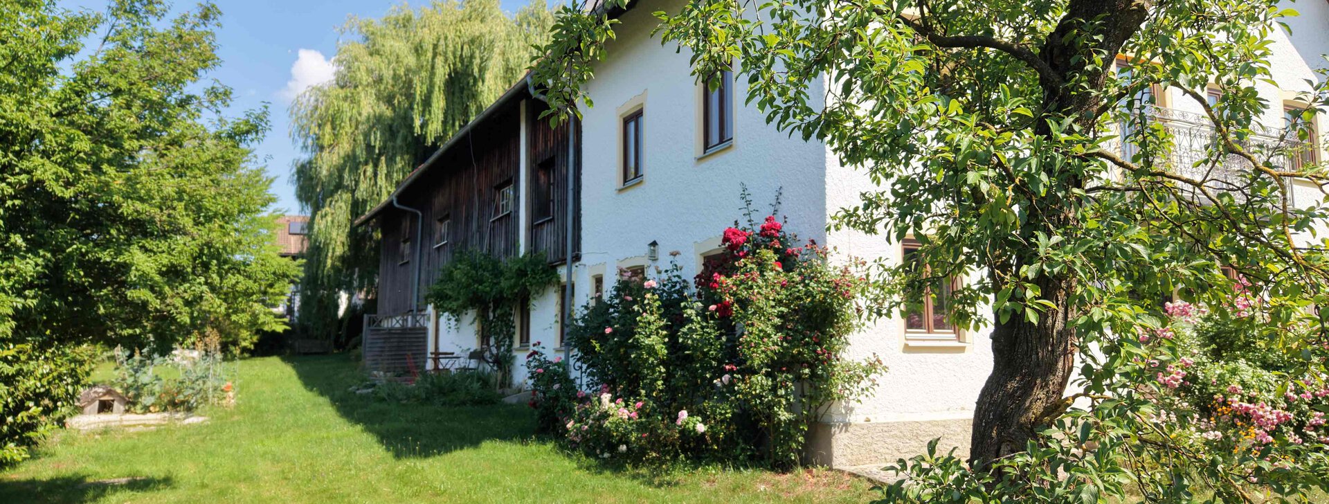 Bäuerliches Anwesen, Immobilie kaufen, Trostberg, Bergblick | © HausBauHaus GmbH 