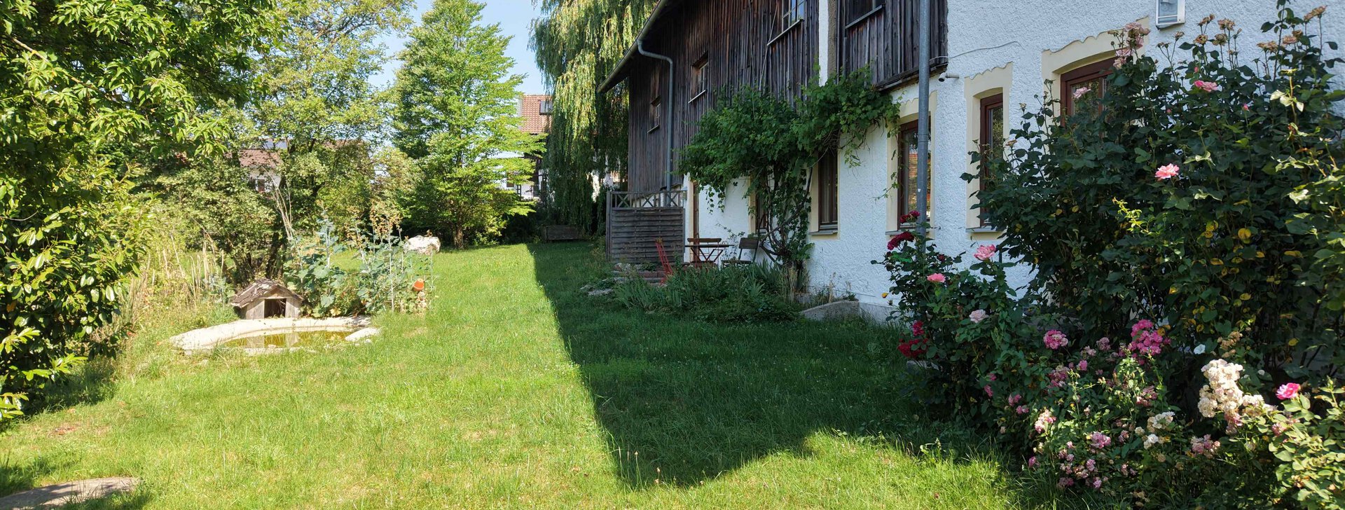 Bäuerliches Anwesen, Immobilie kaufen, Trostberg, Bergblick | © HausBauHaus GmbH 