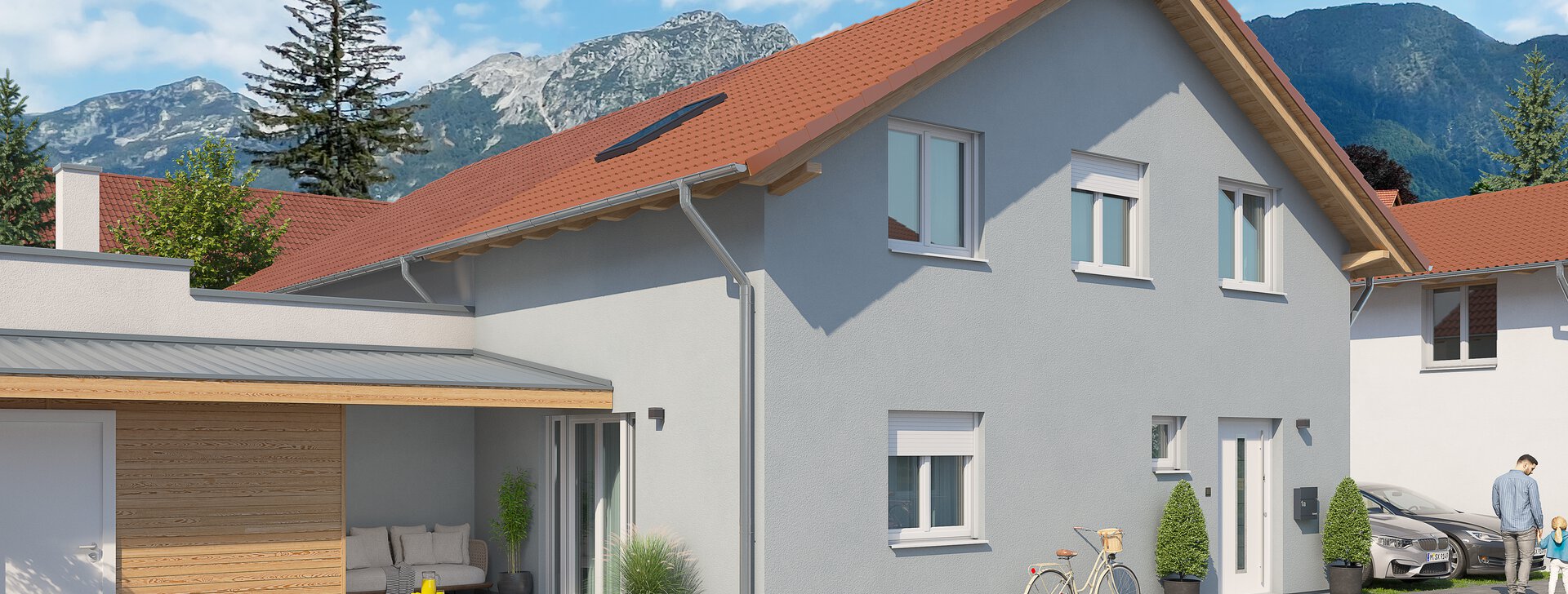 Visualisierung | Neubau Haus zu kaufen | Bad Reichenhall | HausBauHaus Immobilien | © HausBauHaus GmbH