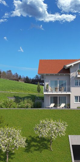 bergen, bernhaupten, wohnen im chiemgau, chiemgau, immobilien, wohnung, eigentumswohnung, dachgeschoss-wohnung | © HausBauHaus GmbH