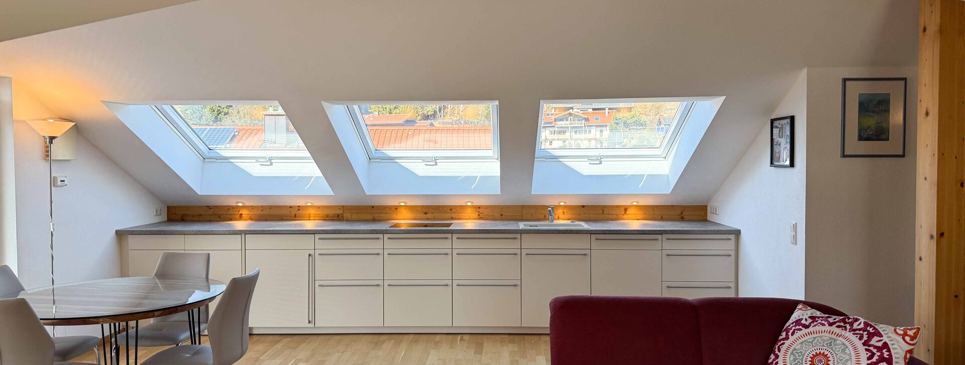 Wohnung, dachgeschoss, Eigentumswohnung, Immobilien, bergen, Wohnung kaufen, hausbauhaus, chiemgau | © HausBauHaus GmbH