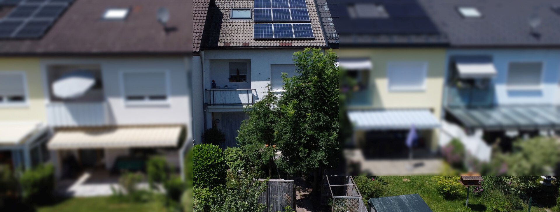 Außenansicht, Reihenmittelhaus, Immobilie kaufen, Bernau am Chiemsee | © HausBauHaus GmbH 