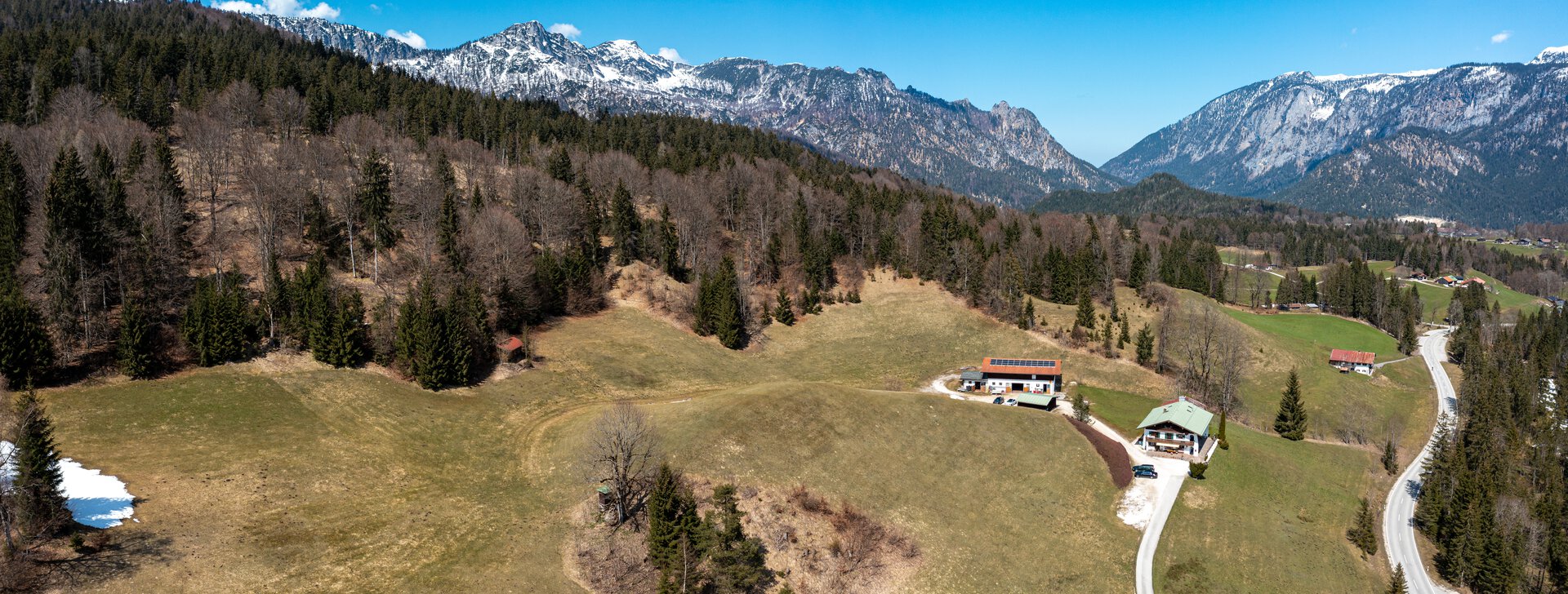Blick von oben Anwesen in Bischofswiesen, Immobilie kaufen, Bischofswiesen | © HausBauHaus GmbH