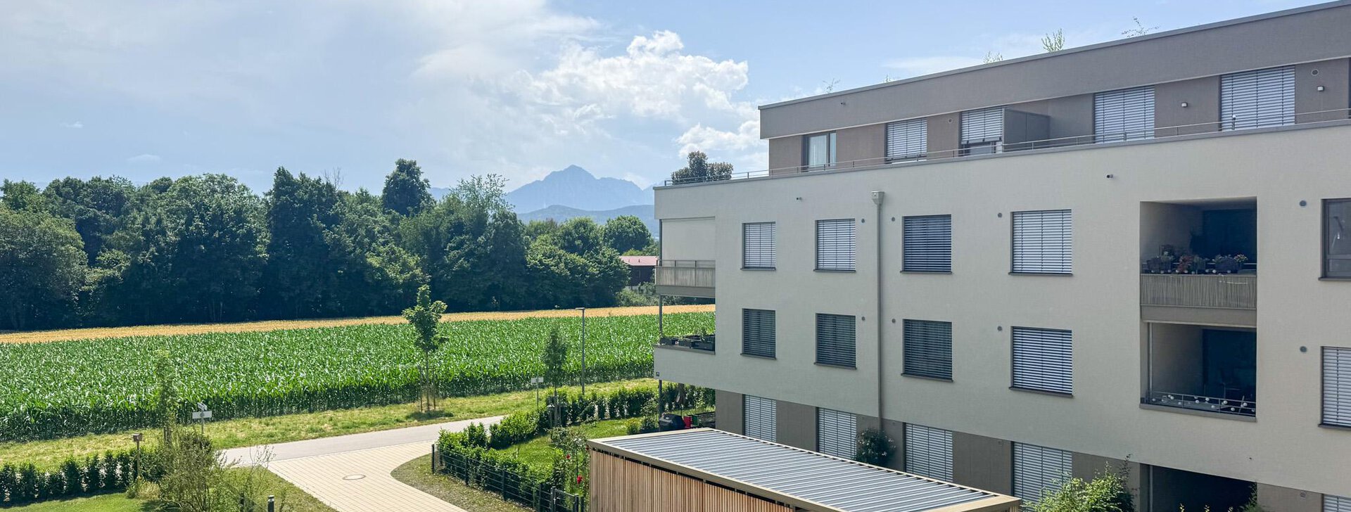 4-Zimmer-Wohnung, Immobilie kaufen, Freilassing, Wohnung, Bergblick, Grenze Österreich | © HausBauHaus GmbH