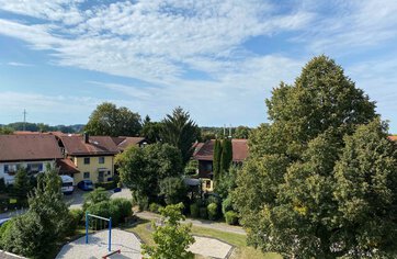 Ausblick vom Balkon, 2-Zimmer-Wohnung in Freilassing, Immobilie kaufen, Freilassing | © HausBauHaus GmbH