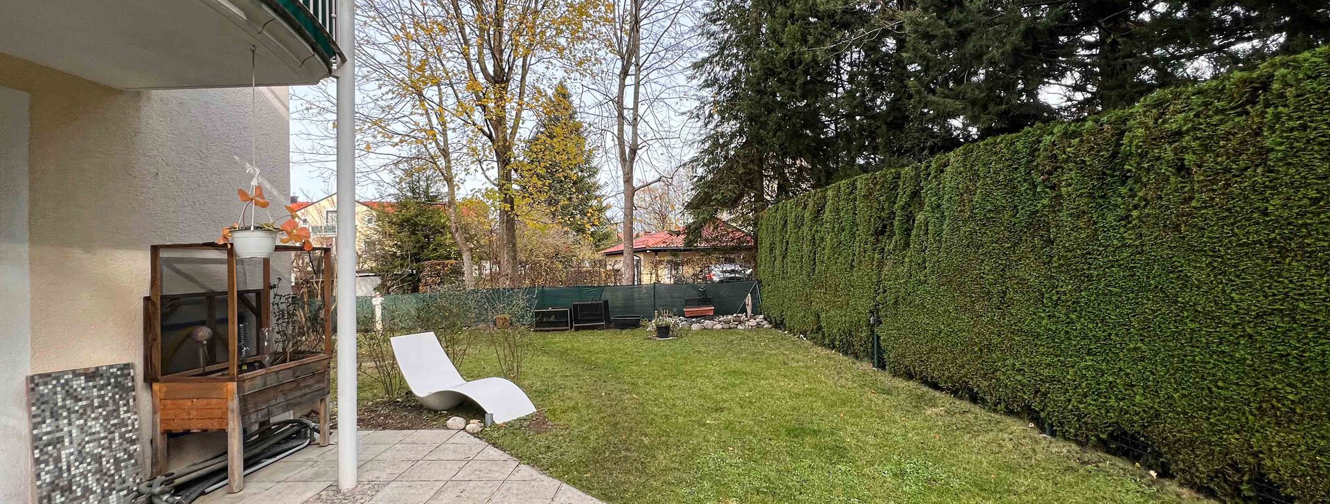 Garten, Gartenwohnung in Grabenstätt, Immobilie kaufen, Nähe Chiemsee | © HausBauHaus GmbH 