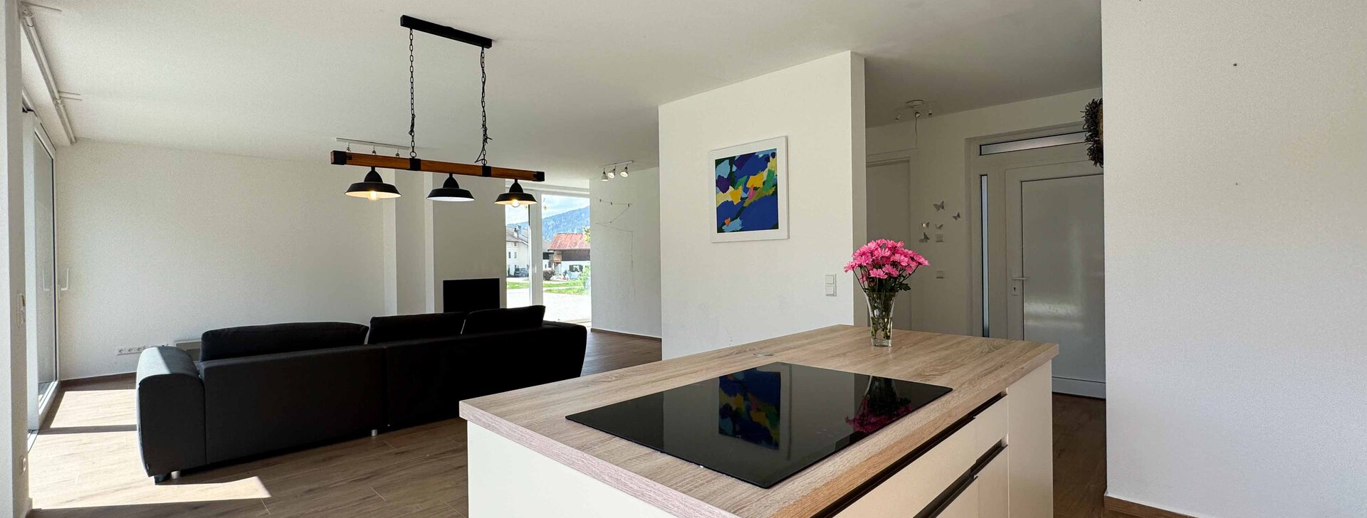 Wohn- uns Essbereich, Doppelhaushälfte in Inzell, Immobilie kaufen, Inzell  | © HausBauHaus GmbH 