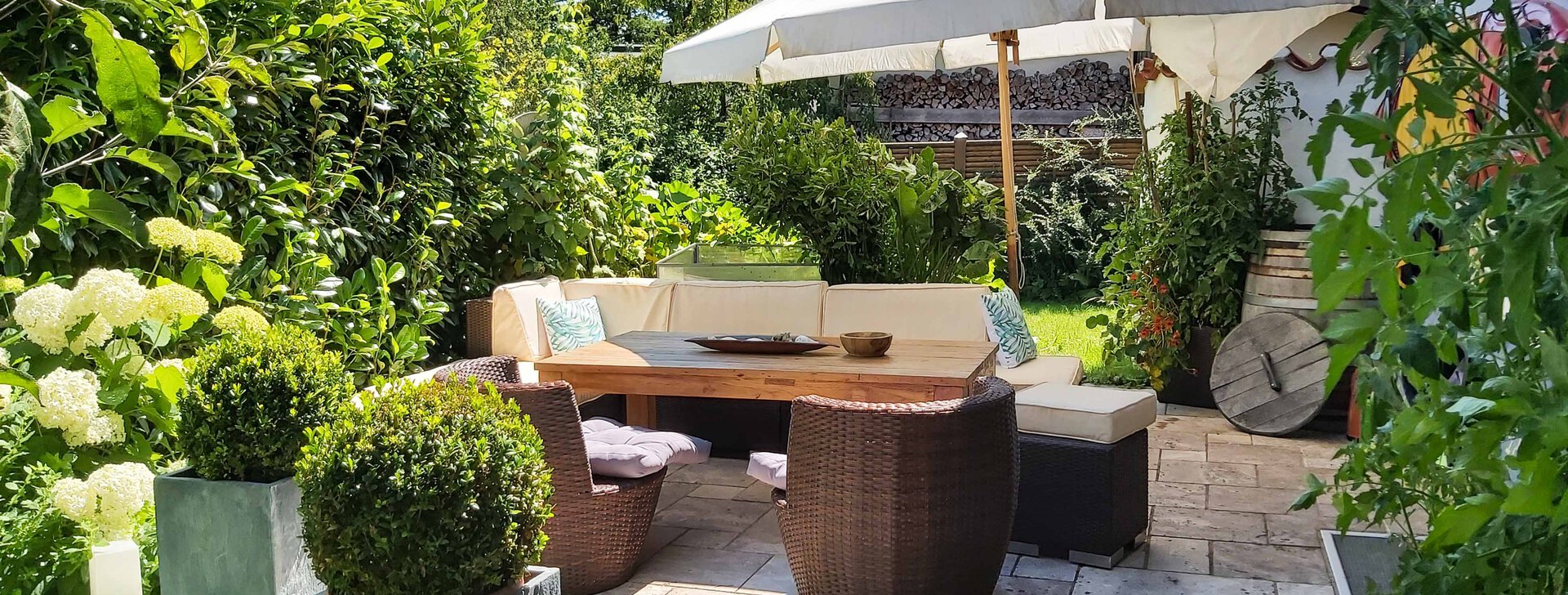 Eigener Gartenanteil, 4-Zimmer-Wohnung in Chiemseenähe, Immobilie kaufen, Seebruck  | © HausBauHaus GmbH 