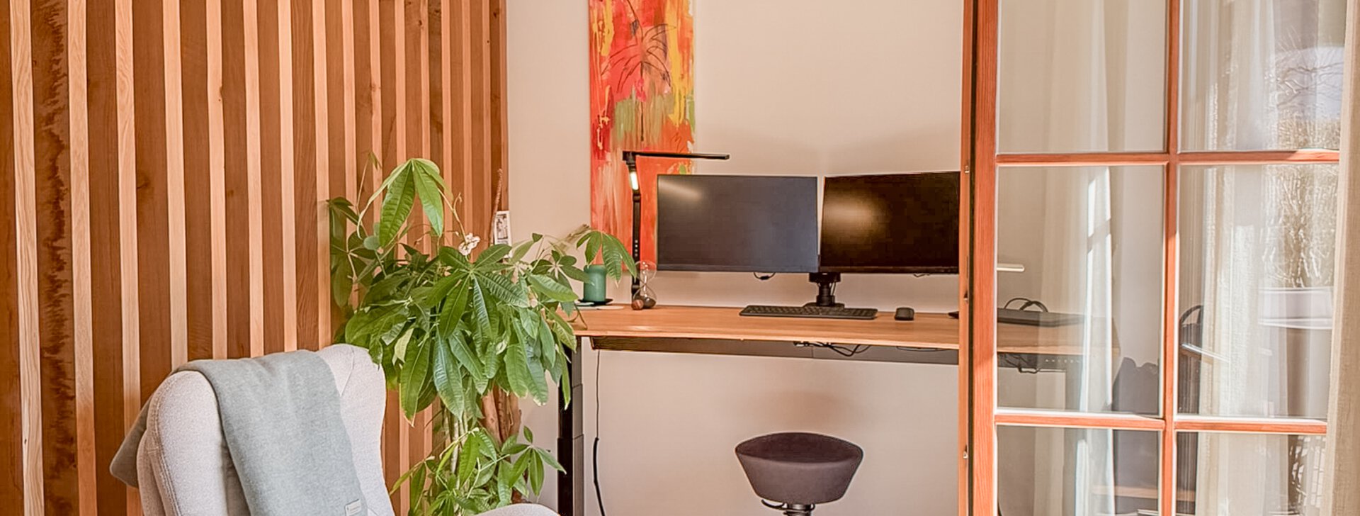 Arbeitsbereich - Gartenwohnung in Tengling im schönen Chiemgau | © HausBauHaus GmbH Traunstein