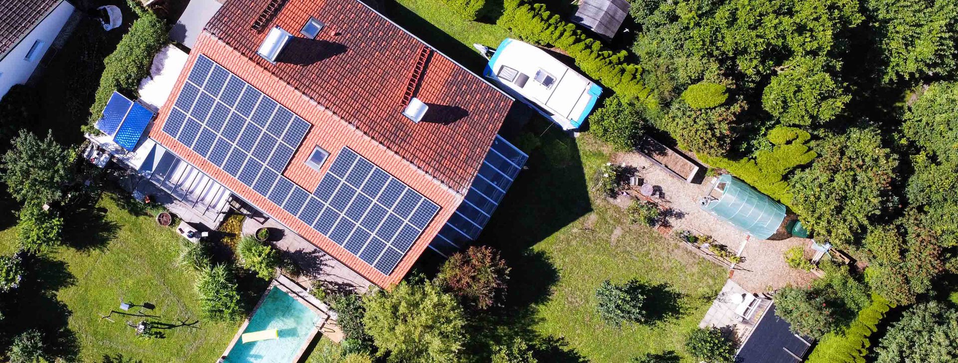 Vogelperspektive, Einfamilienhaus in Traunreut, Immobilie kaufen, Traunreut  | © HausBauHaus GmbH 