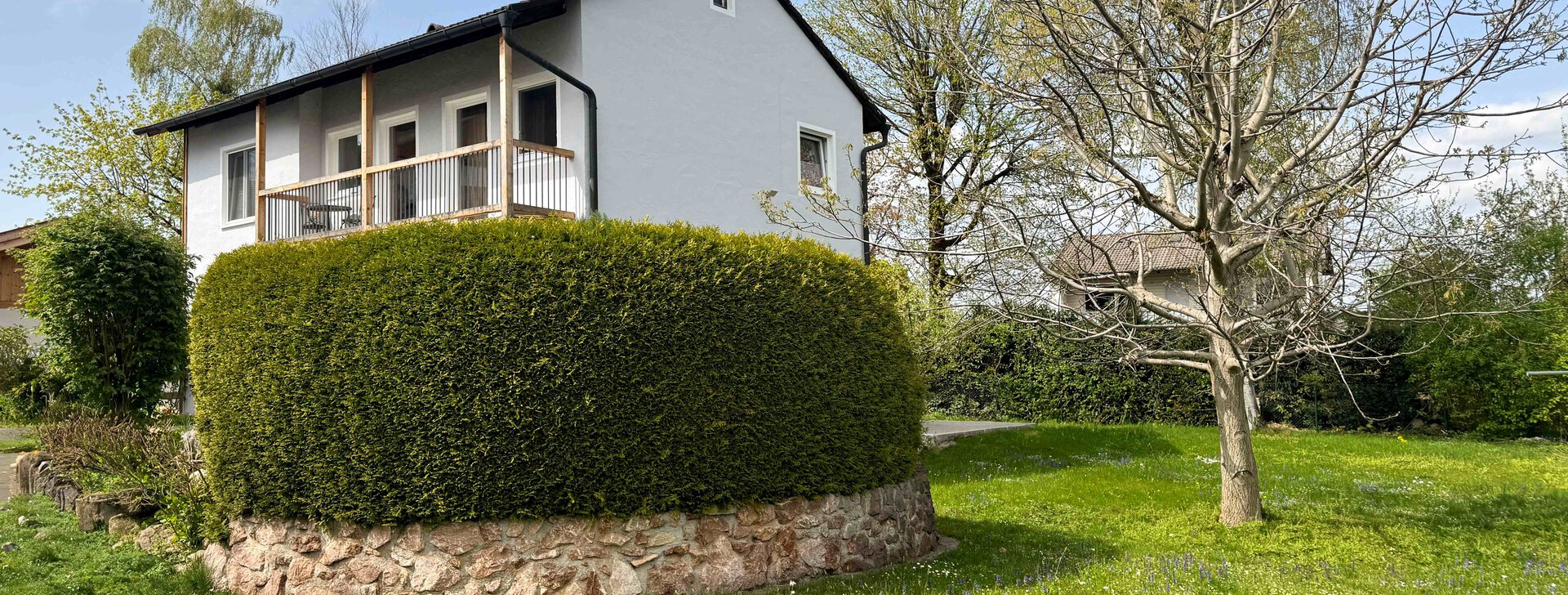 Außenansicht mit Garten, Einfamilienhaus, Immobilie kaufen, Wolkersdorf-Traunstein | © HausBauHaus GmbH