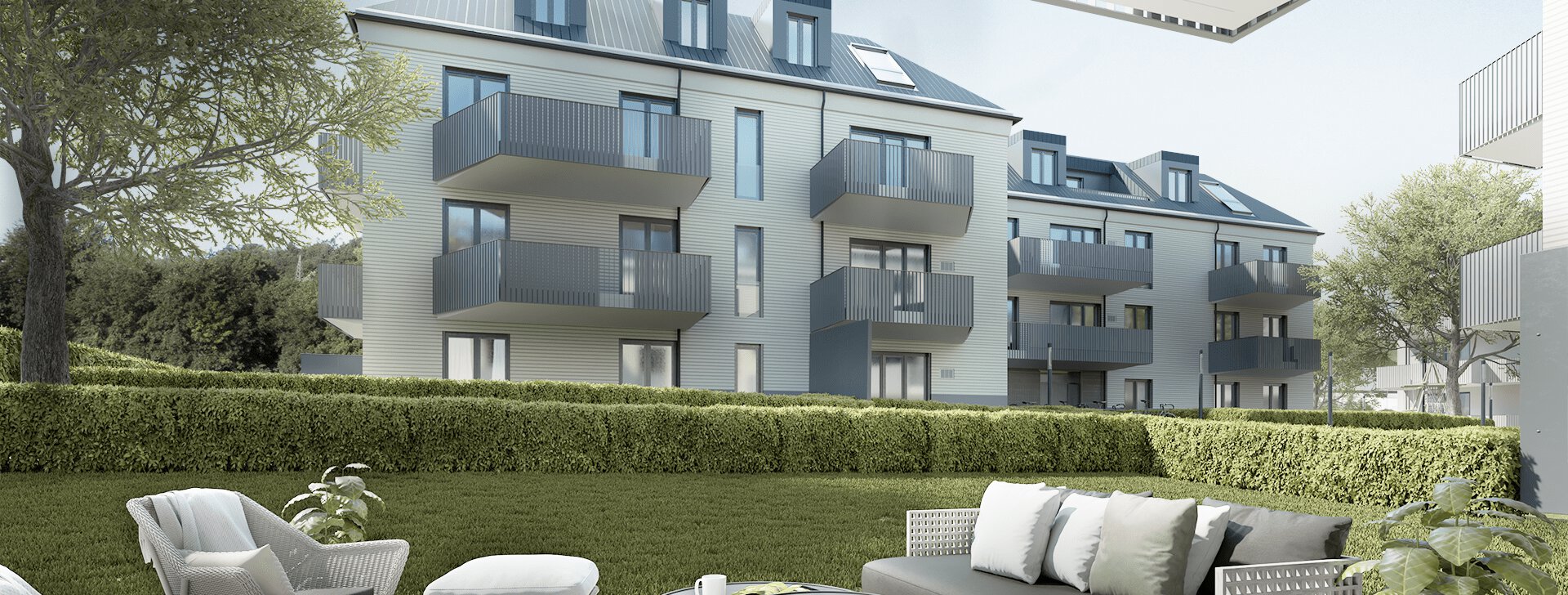 Terrasse Gartenwohnung in Traunstein, Immobilie mieten, Traunstein | © HausBauHaus GmbH