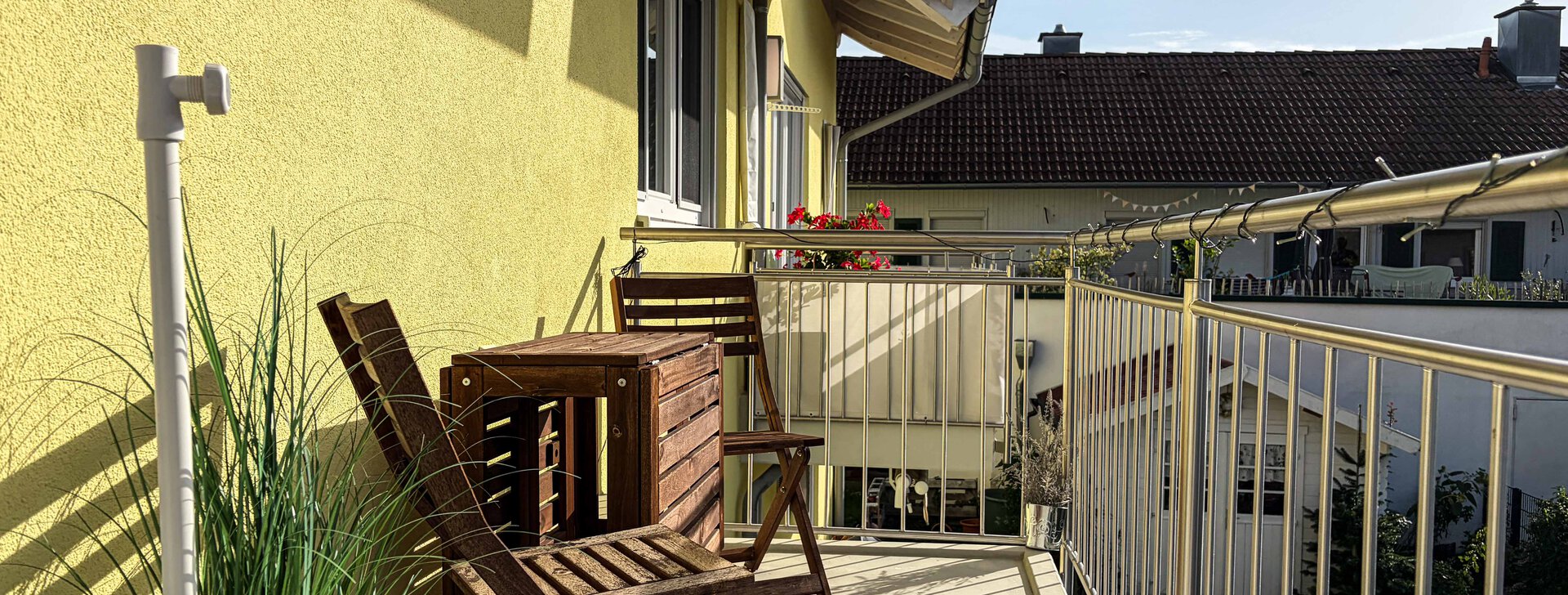 3-Zimmer-Wohnung, Waging am See, Ferienwohnung am See, Zwei Balkone, Moderne Ausstattung | © HausBauHaus GmbH
